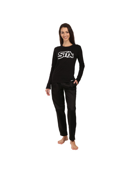 Styx Дамска пижама Styx черна