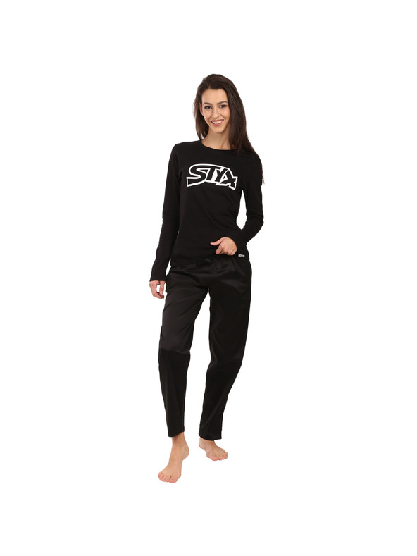 Styx Дамска пижама Styx черна