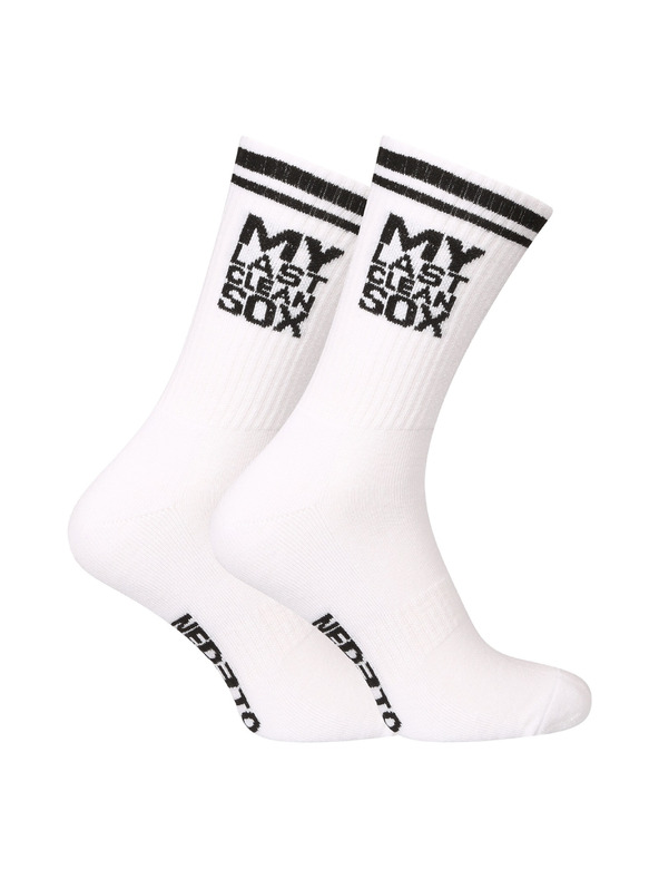 Nedeto Чорапи Nedeto спортни високи My Last Clean Sox бели
