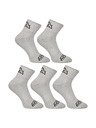 Styx Комплект от пет - чорапи Styx до глезена сиви