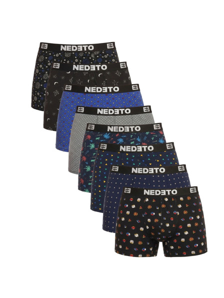 Nedeto Комплект от осем - мъжки боксерки Nedeto многоцветни