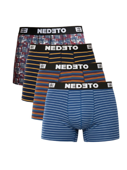 Nedeto Комплект от четири - мъжки боксерки Nedeto многоцветни