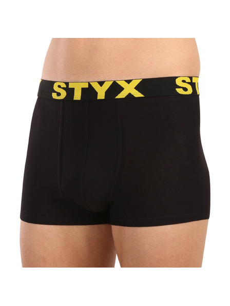 Styx Мъжки боксерки Styx спортен ластик черни
