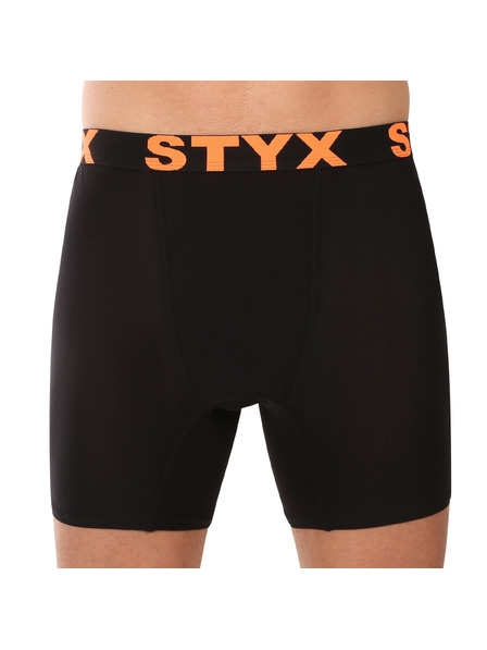 Styx Мъжки боксерки Styx long спортен ластик черни