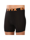 Styx Мъжки боксерки Styx long спортен ластик черни