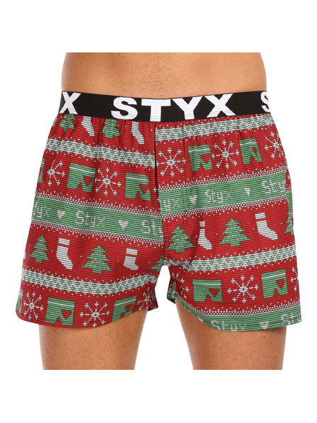 Styx Мъжки гащета Styx art спортен ластик Коледа плетени