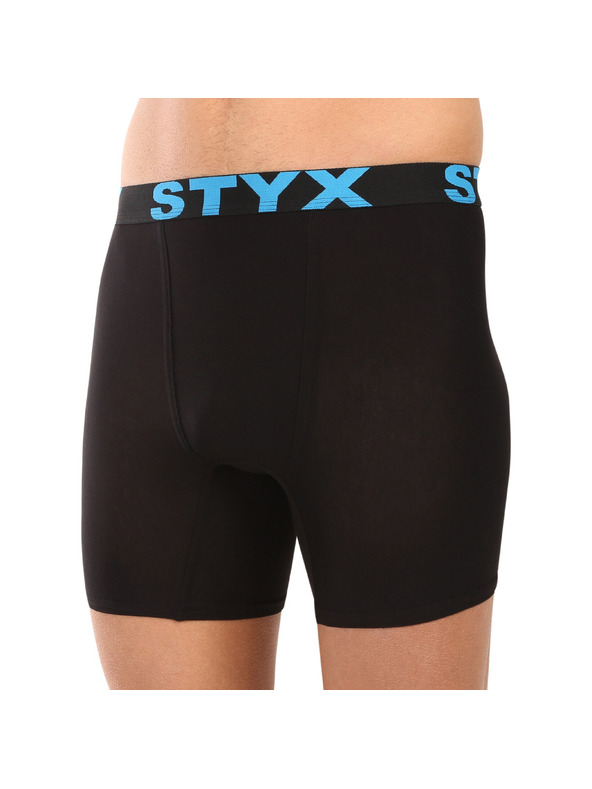 Styx Мъжки боксерки Styx long спортен ластик черни