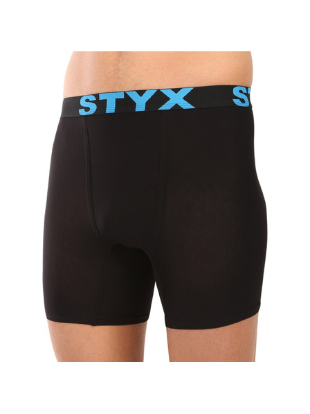 Styx Мъжки боксерки Styx long спортен ластик черни