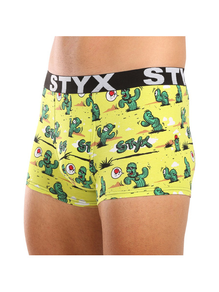 Styx Мъжки боксерки Styx art спортна еластика кактуси