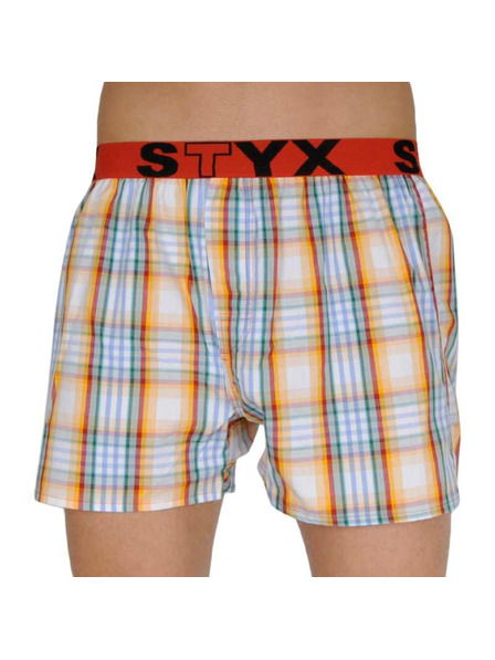 Styx Мъжки спортни гумени шорти Styx многоцветни