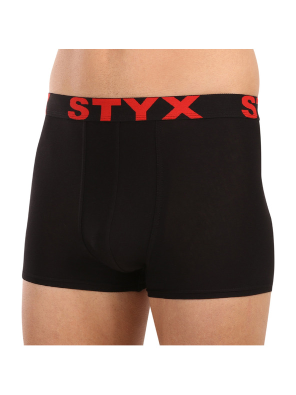 Styx Мъжки боксерки Styx спортен ластик черни