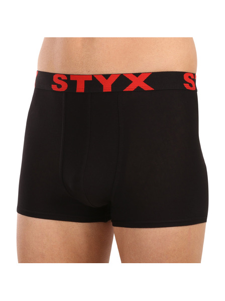 Styx Мъжки боксерки Styx спортен ластик черни