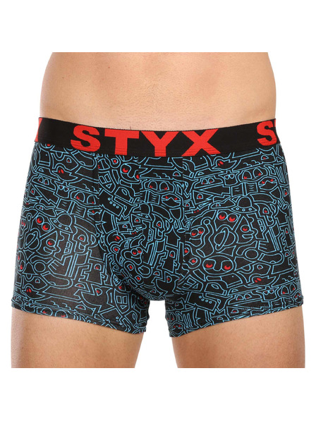 Styx Комплект от пет - мъжки боксерки Styx art спортна еластика многоцветни