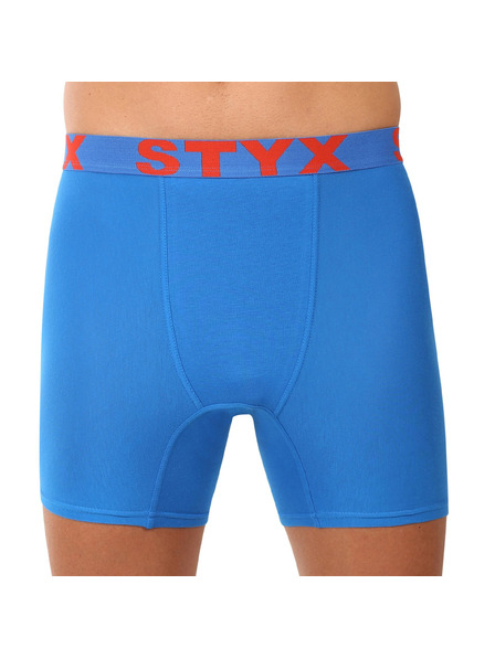Styx Мъжки боксерки Styx long спортна гума сини