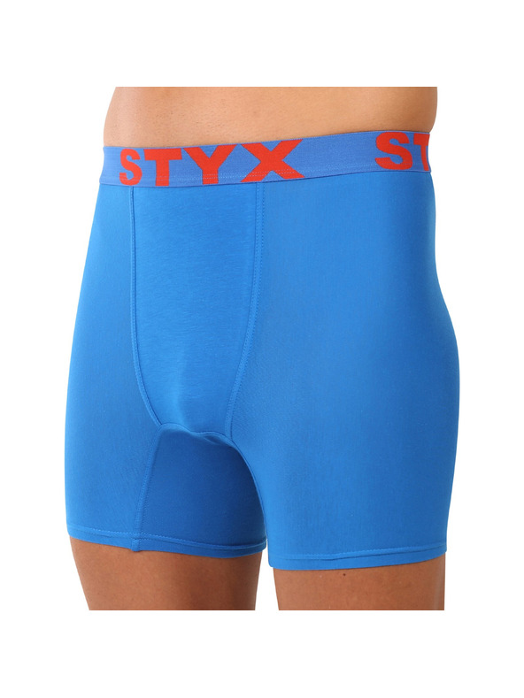 Styx Мъжки боксерки Styx long спортна гума сини