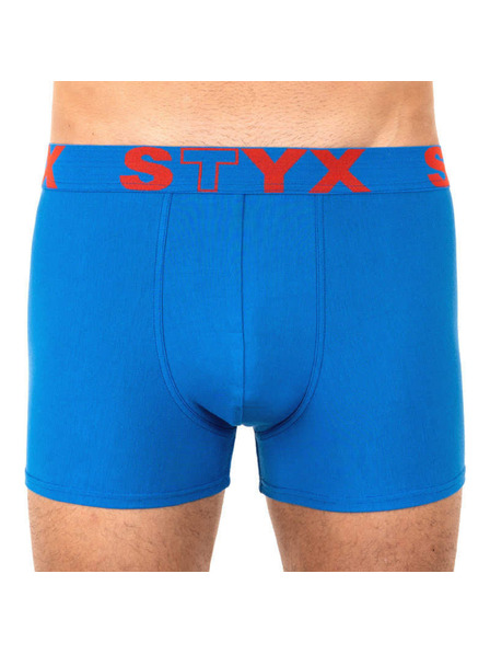Styx Комплект от три - мъжки боксерки Styx спортна гума сини