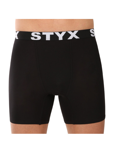 Styx Комплект от пет - мъжки боксерки Styx long спортна еластика черни