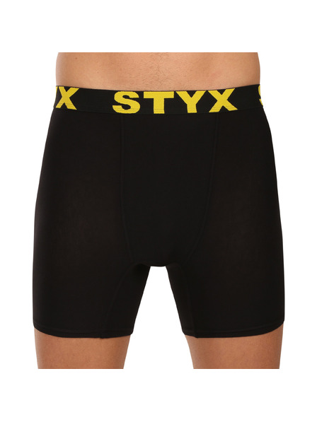 Styx Мъжки боксерки Styx long спортен ластик черни