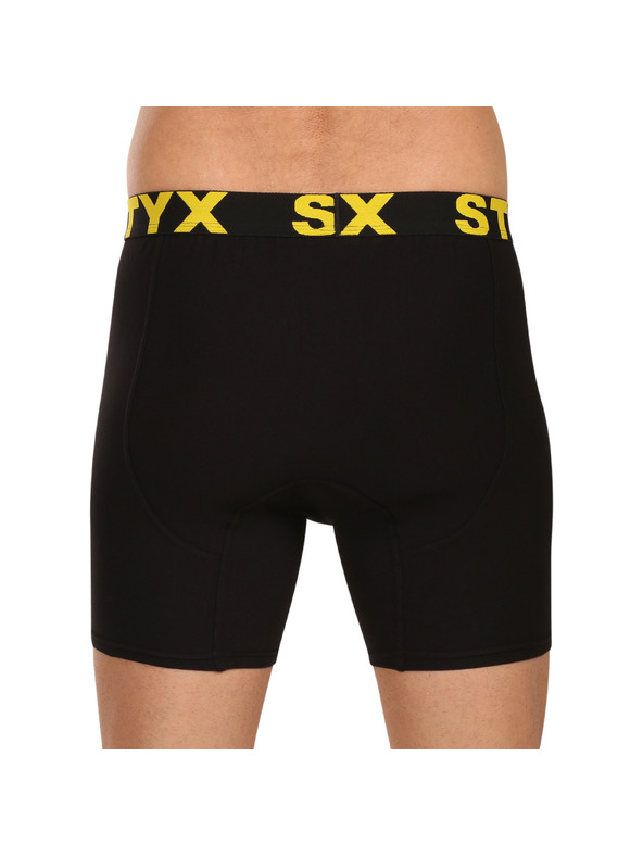 Styx Мъжки боксерки Styx long спортен ластик черни
