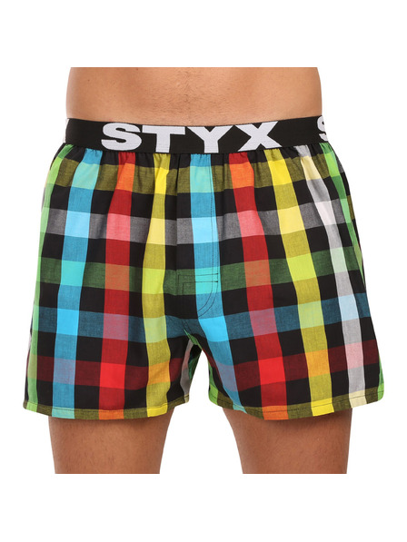 Styx Мъжки спортни гумени шорти Styx многоцветни