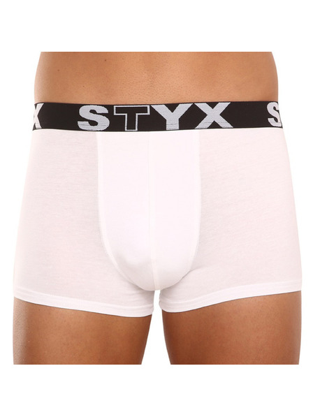 Styx Комплект от три - мъжки боксерки Styx спортна гума бели