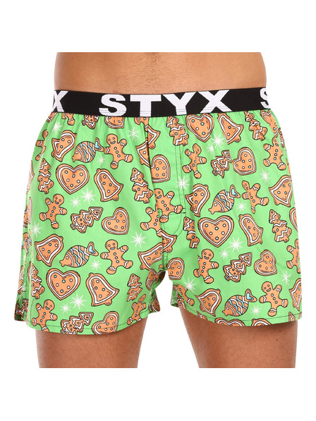 Styx Мъжки боксерки Styx art спортна гума Коледа пряници