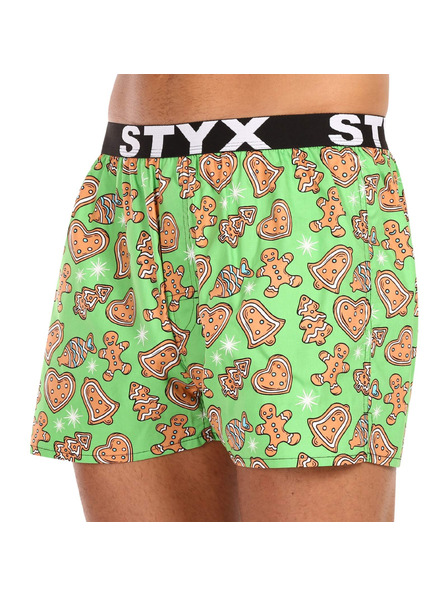 Styx Мъжки боксерки Styx art спортна гума Коледа пряници