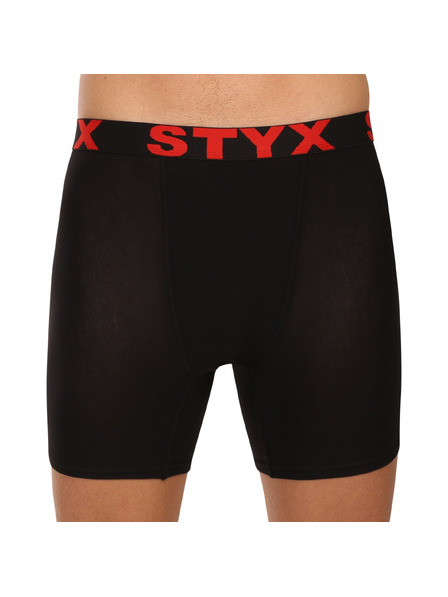 Styx Мъжки боксерки Styx long спортен ластик черни