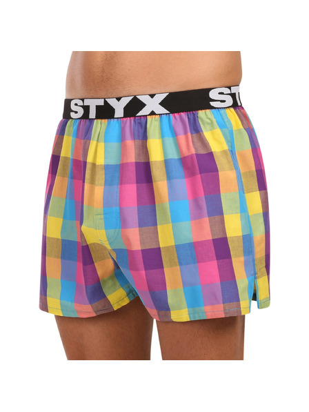 Styx Мъжки спортни гумени шорти Styx многоцветни