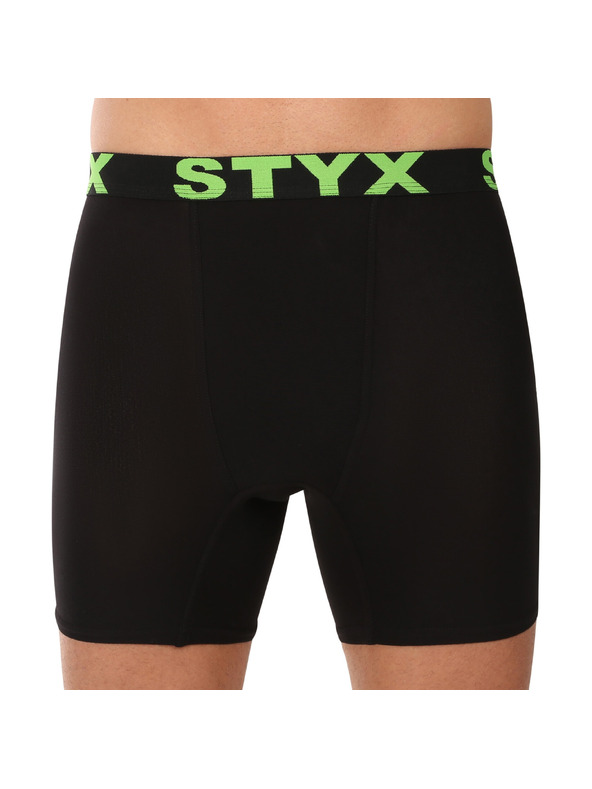 Styx Мъжки боксерки Styx long спортен ластик черни