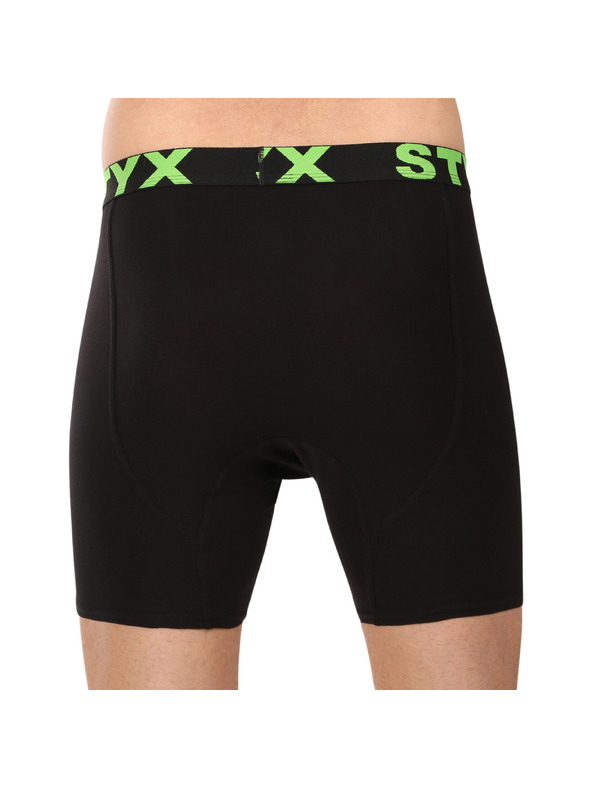 Styx Мъжки боксерки Styx long спортен ластик черни