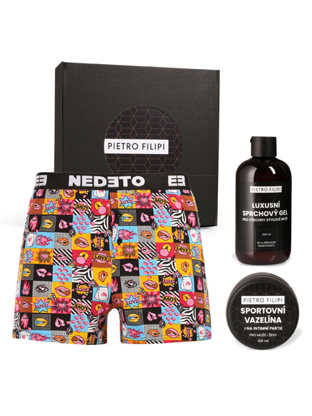 Nedeto Мъжки подаръчен комплект боксерки Nedeto и козметика Pietro Filipi