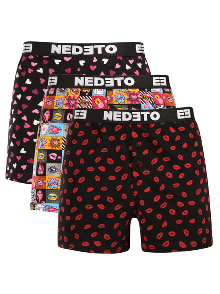 Nedeto Набор от три - мъжки боксерки Nedeto Валентин многоцветни