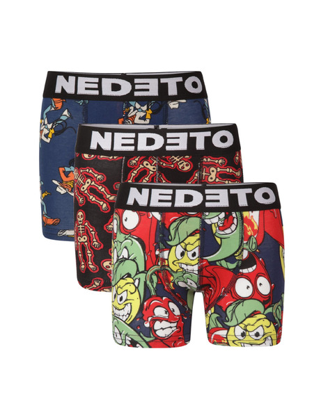 Nedeto Комплект от три - детски боксерки Nedeto многоцветни