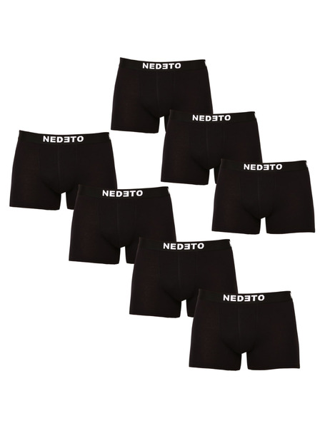 Nedeto Комплект от седем мъжки боксерки в черно Nedeto