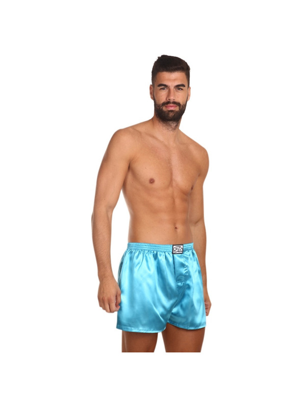 Styx Мъжки шорти Styx Classic с ластик Satin Blue