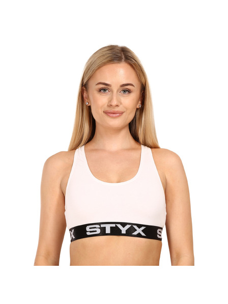 Styx Дамски спортен сутиен Styx бял