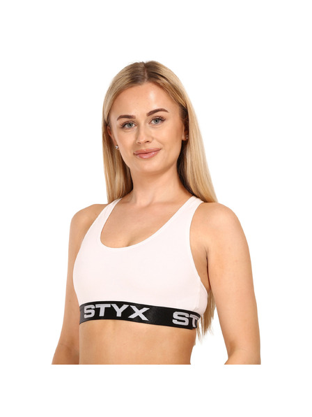 Styx Дамски спортен сутиен Styx бял