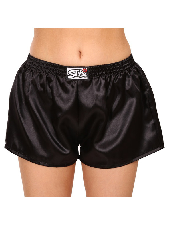 Styx Дамски класически гумени шорти Styx Satin Black