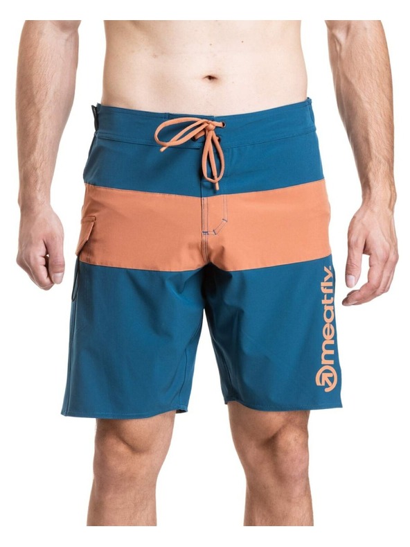 Meatfly Мъжки плувни костюми Meatfly Mitch Boardshorts 21" Super Teal / Sienna