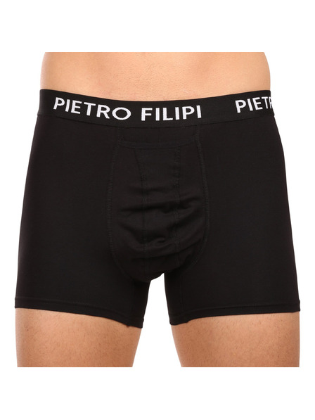 Pietro Filipi Комплект от две - мъжки боксерки Pietro Filipi с държач за топки в черно