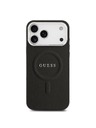 Guess Guess PU Saffiano MagSafe Заден калъф за iPhone 17 Pro Max Black