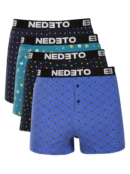 Nedeto Набор от четири - мъжки боксерки Nedeto многоцветни