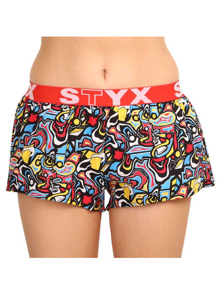 Styx Дамски спортни гумени шорти Styx арт скица
