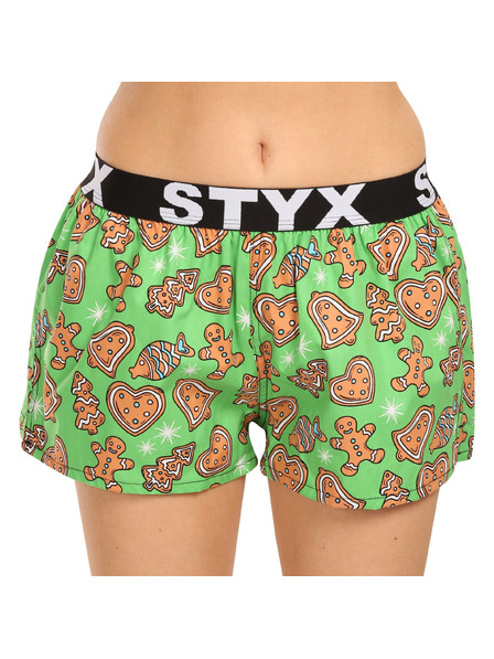 Styx Дамски къси панталони Styx art sports rubber Коледни джинджифили