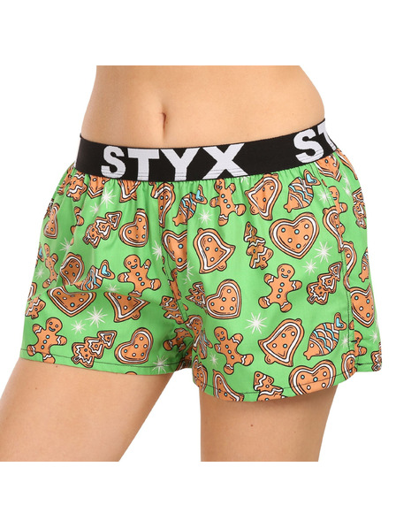 Styx Дамски къси панталони Styx art sports rubber Коледни джинджифили