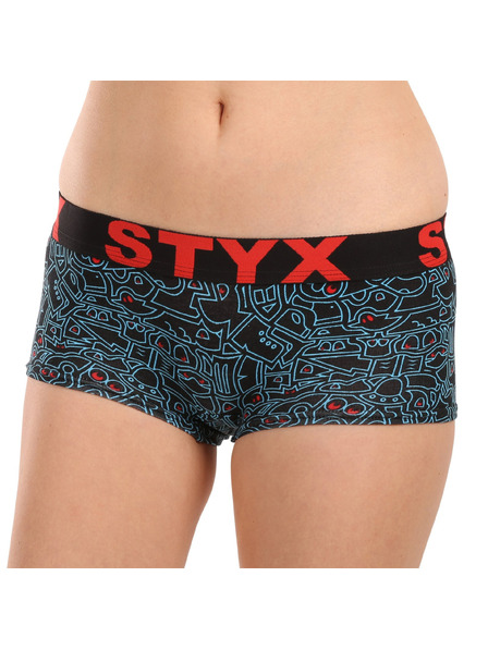 Styx Дамски артистични гащи Styx с макет на крака