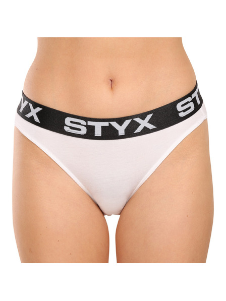 Styx Дамски панталонки Styx спортна гума бели