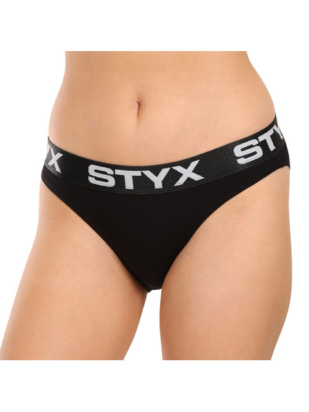 Styx Дамски панталонки Styx спортна гума черни