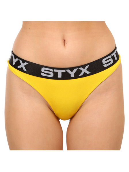 Styx Дамска танга Styx спортна гума жълта